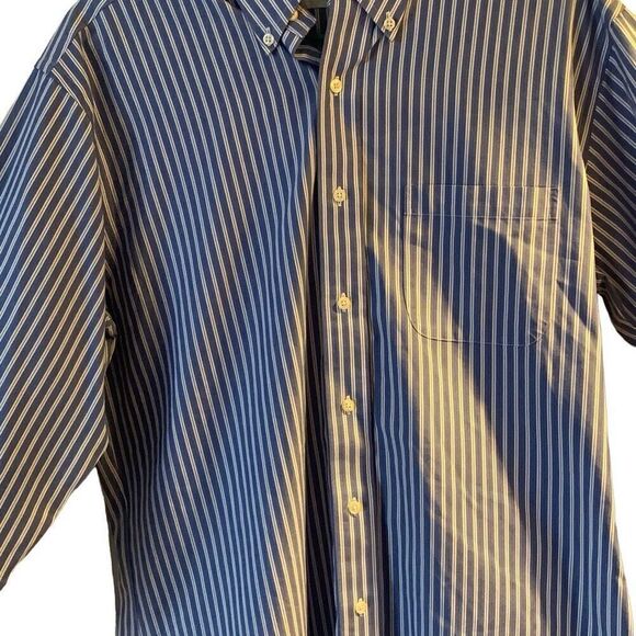 Pre Owned Men’s Brooks Brothers Long Sleeve Button Up Classic Pinst Sz 16 4/5 - Picture 8 of 11